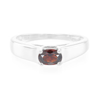 Anello in argento con Zircone Cioccolato