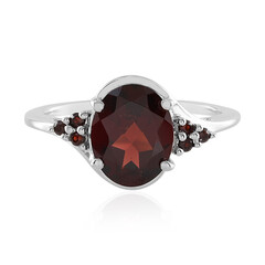 Anello in argento con Granato Mozambico