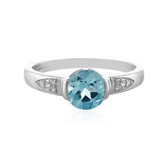 Anello in argento con Topazio Blu Cielo
