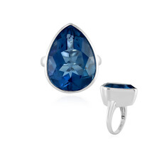 Anello in argento con Fluorite Cangiante