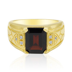 Anello in argento con Granato