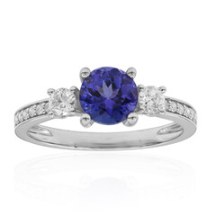 Anello in platino con Tanzanite AAA