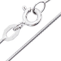 Catena coda di topo in oro bianco 9K - 45 cm - 3,4 g