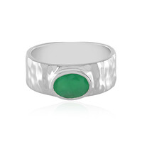 Anello in argento con Smeraldo Brasiliano