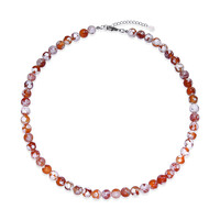 Collana in argento con Agata Fiori di Ciliegio
