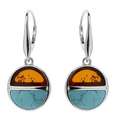 Orecchini in argento con Turchese