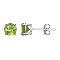 Orecchini in argento con Peridoto