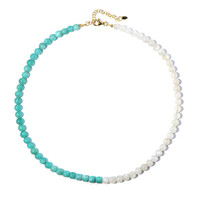 Collana in argento con Pietra di Luna Arcobaleno