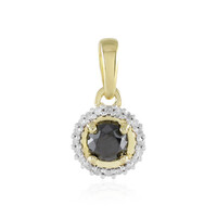 Ciondolo in argento con Diamante Nero