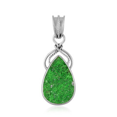 Ciondolo in argento con Uvarovite