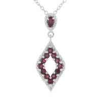 Collana in argento con Rubino