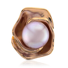 Ciondolo in argento con Perla Ming Porpora (TPC)