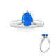Anello in argento con Opale Blu dell'Etiopia