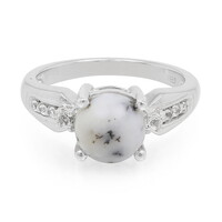 Anello in argento con Agata Dendritica
