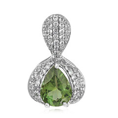 Ciondolo in argento con Apatite Cromo