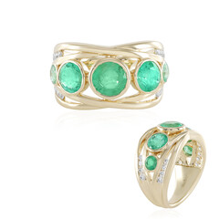 Anello in oro con Smeraldo Russo (de Melo)