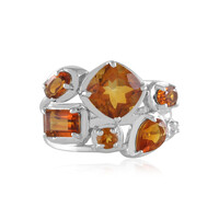 Anello in argento con Citrino Madeira