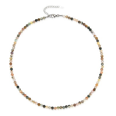 Collana in argento con Diaspro Oceano