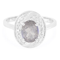 Anello in argento con Labradorite