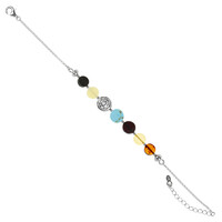 Bracciale in argento con Turchese