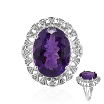 Anello in argento con Ametista del Marocco