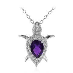 Collana in argento con Ametista Zambiana