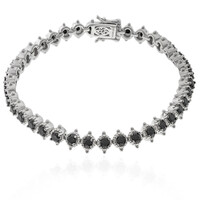 Bracciale in argento con Spinello Nero (Dallas Prince Designs)