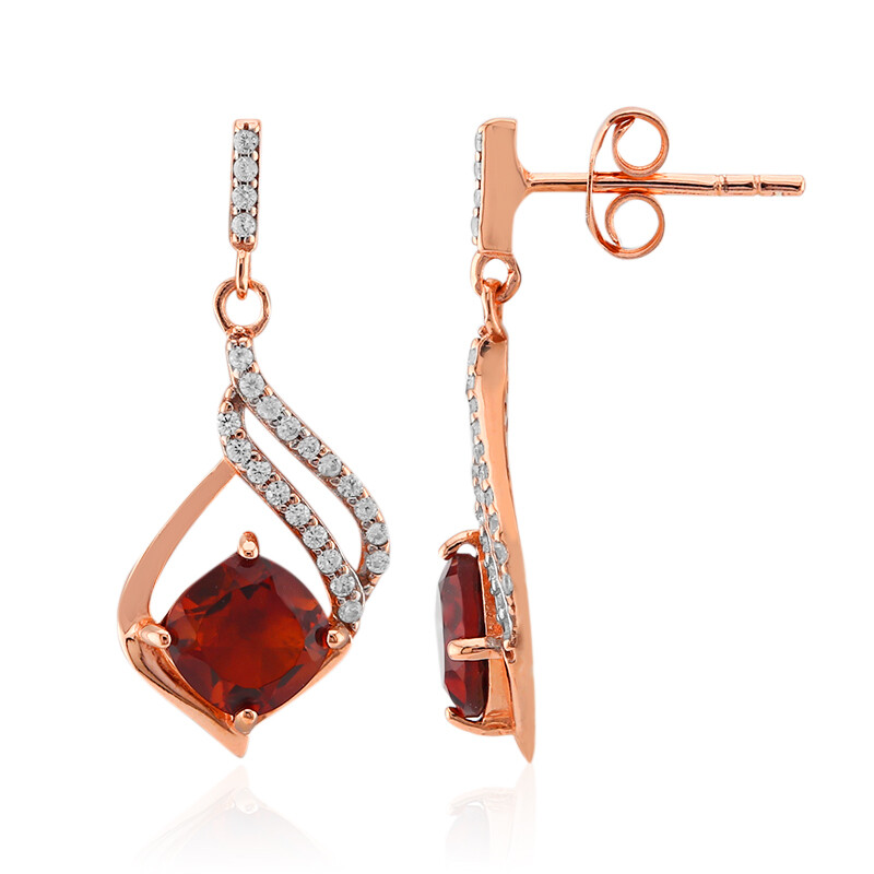 Orecchini Pendenti In Argento 925 Con Citrino | Pietra Marquise 5x10 Mm, Lunghezza 2,5 Cm, Eleganti, Peso 0,6 G Cad.