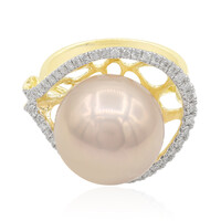 Anello in oro con Perla Ming Rosa (TPC)