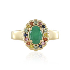 Anello in argento con Smeraldo Socoto