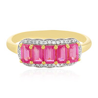 Anello in argento con Zaffiro Rosa del Madagascar