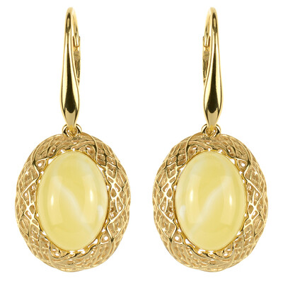 Orecchini in argento con Ambra Baltica (dagen)