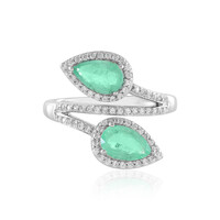 Anello in argento con Smeraldo Russo