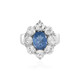 Anello in argento con Fluorite Cangiante