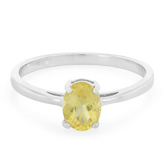 Anello in argento con Berillo Giallo