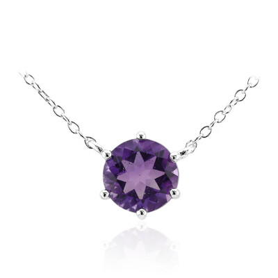 Collana in argento con Ametista Zambiana
