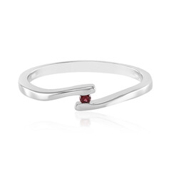 Anello in argento con Spinello Rosso