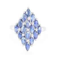 Anello in argento con Zaffiro di Laos
