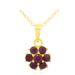 Collana in argento con Rubino