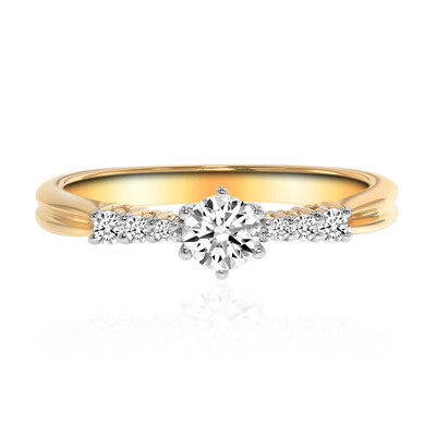 Anello in oro con Diamante IF (D) (Annette)