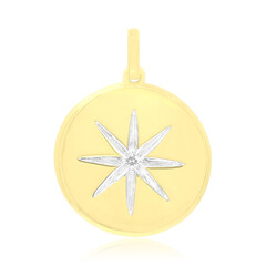 Ciondolo in argento con Diamante I1 (G)