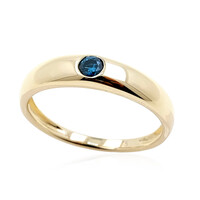 Anello in oro con Diamante Blu SI2