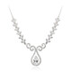 Collana in argento con Topazio Bianco