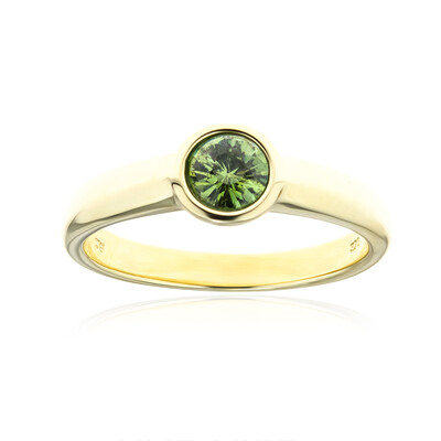 Anello in oro con Demantoide Namibiano (CUSTODANA)