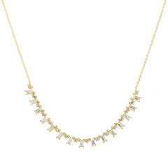 Collana in argento con Topazio Bianco
