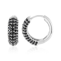 Orecchini in argento con Spinello Nero