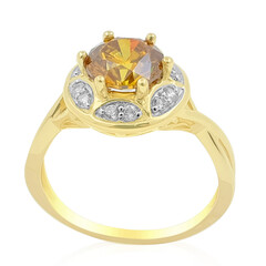 Anello in oro con Sfalerite