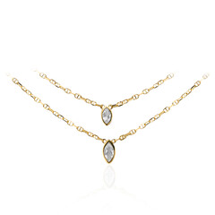 Collana in argento con Topazio Bianco
