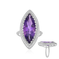 Anello in argento con Ametista Siberiana