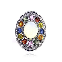 Anello in argento con Opale di Welo
